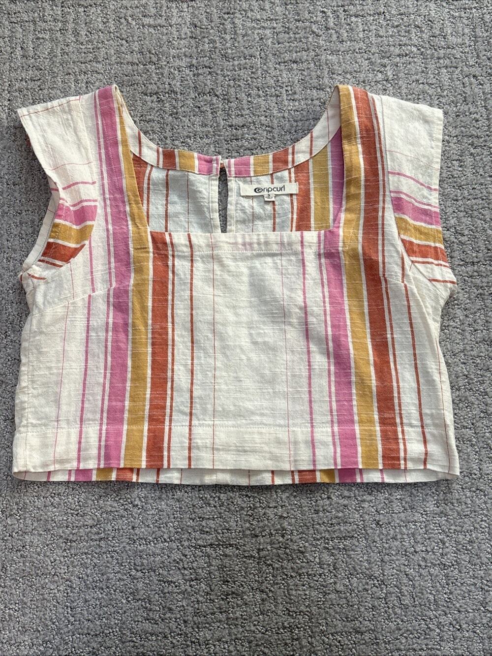 Rip Curl Women’s striped crop top Size Small